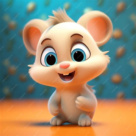 Premium Ai Image 3d Cute Baby Animal Cartoon Character