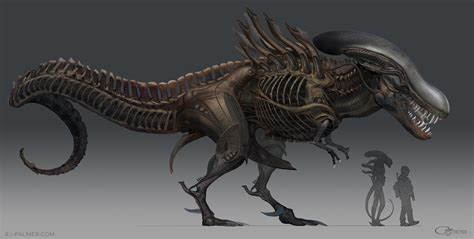 Alien T. rex by arvalis on DeviantArt
