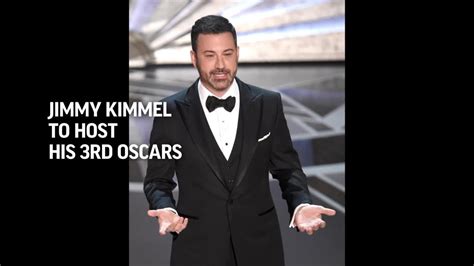 Its A Trilogy Jimmy Kimmel To Host 95th Oscars
