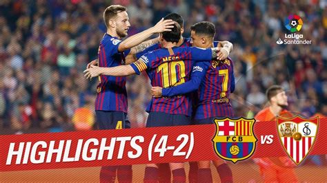 H2h stats, prediction, live score, live odds & result in one place. Resumen de FC Barcelona vs Sevilla FC (4-2) - YouTube