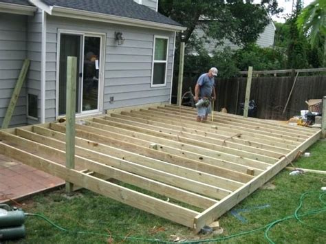 Deck Plans Deck Building Ground Level Patio Deck Designs Deck
