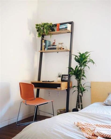 Ladder Shelf Desk In 2021 Modern Apartment Living Room Small Home