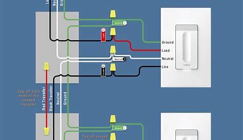 3 Way Switch With Dimmer Diagram / How To Wire Three Way Switches Part