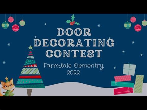 Holiday Door Decorating Contest Flyer Two Birds Home