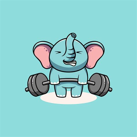 Cute Elephant Workout Illustration By Cubbone On Dribbble