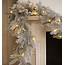 Frosted Grandis Fir Lighted Garland  PlowHearth