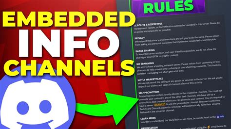 How To Make Embedded Info Channels On Discord Complete Guide Youtube