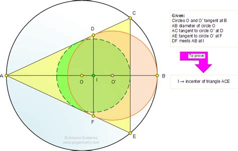 Math Education Geometry Problem 713 Tangent Circles Diameter Chord