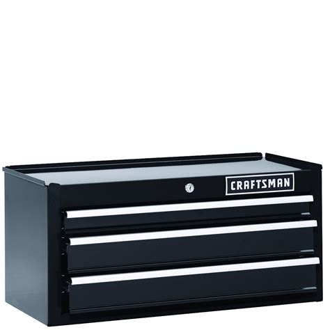 Craftsman 26 3 Drawer Heavy Duty Middle Chest Black Tool Box