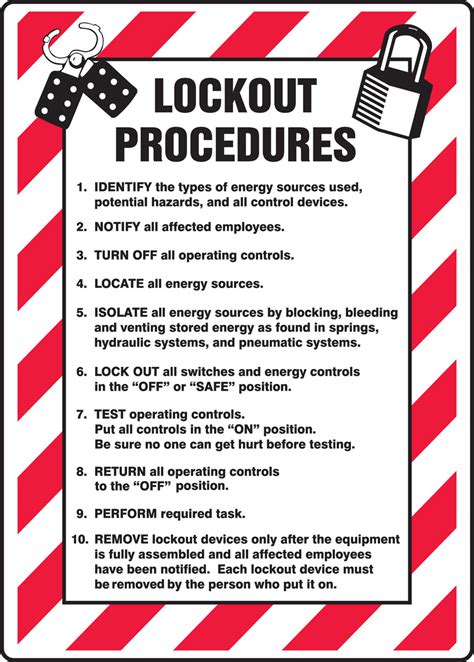 Lockout Tagout Procedure Template Word