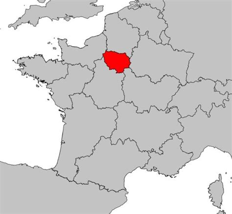 Carte de france régions montrant toutes les provinces et régions de france avec la capitale nationale, département de la capitale, et. Carte de l'Île-de-France - Île-de-France carte des villes, reliefs, départements
