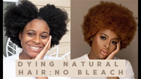 How To Dye Natural Hair Without Bleach Simple Quick And Easy Youtube