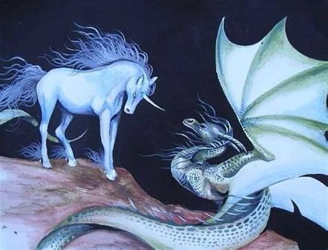 Unicorn And Dragon Unicorn Land The Last Unicorn Fantasy Images
