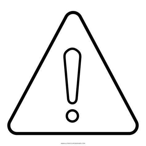 Danger Sign Coloring Page