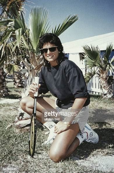 die argentinische tennisspielerin gabriela sabatini in florida wo news photo getty images