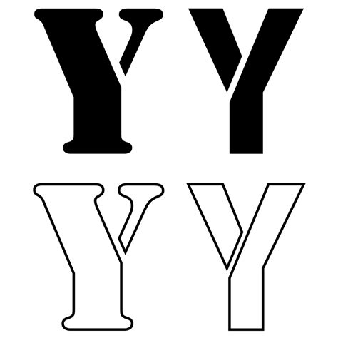 4 Best Images Of Printable Letter Y Template Free Pri