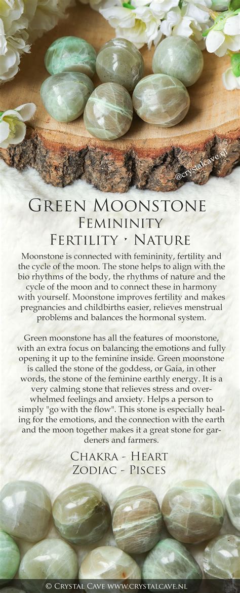 Green Moonstone Garnierite Crystal Tumbled Stone Polished Etsy In
