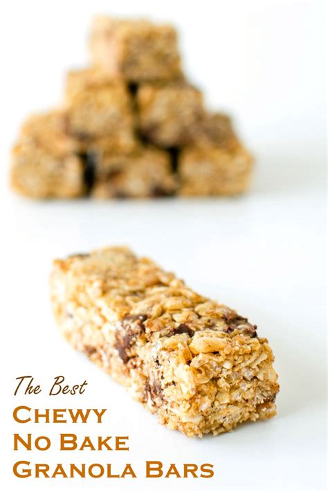Chewy No Bake Granola Bars The Best Recipe Go Dairy Free