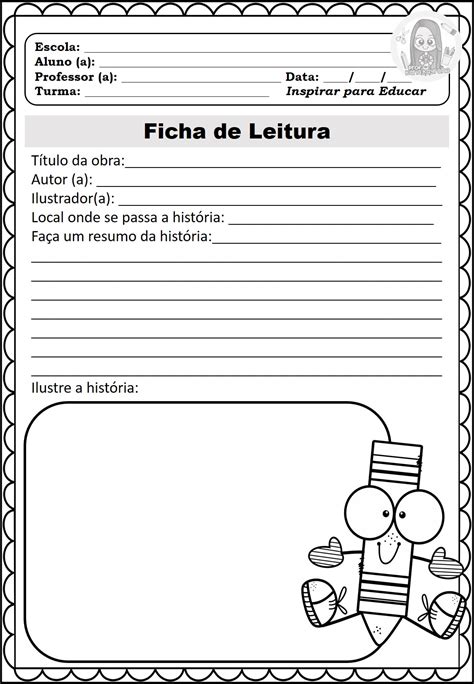 Exemplo De Ficha De Leitura Pronto