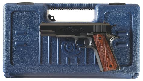 Colt Government Model Series 80 Semi Automatic Pistol With Case Rock