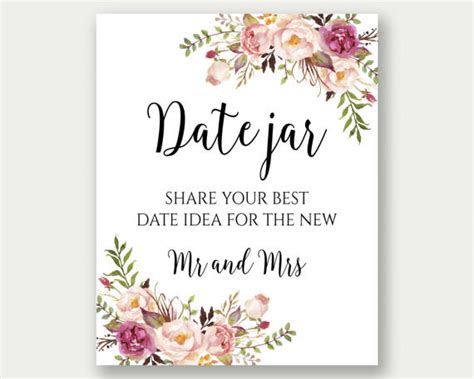 Date Jar Sign Date Night Jar Date Night Sign Date Night Best Wedding