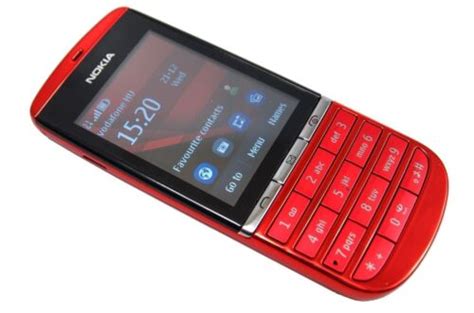 New Original Unlocked Nokia Asha 300 3000 3g 5mp Red Tocuh And Type