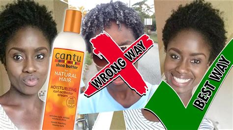Cantu Shea Butter Curl Activator Cream On Dry Natural Hair Review And