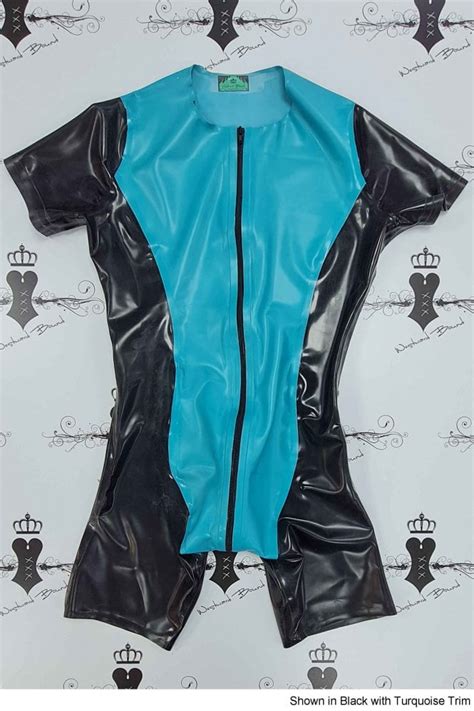 Mens Panel Latex Surf Suit With A Contrasting Centre Panel And Full