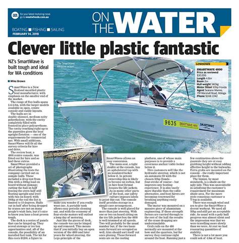 The west australian archive digital editions. WA Newspaper reviews Smartwave 4800mm poly hire boat ...