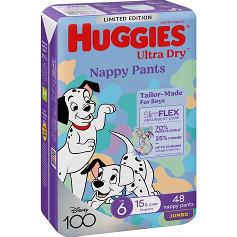 Huggies Ultra Dry Nappy Pants Boys Size 6 15kg 48 Pack Woolworths
