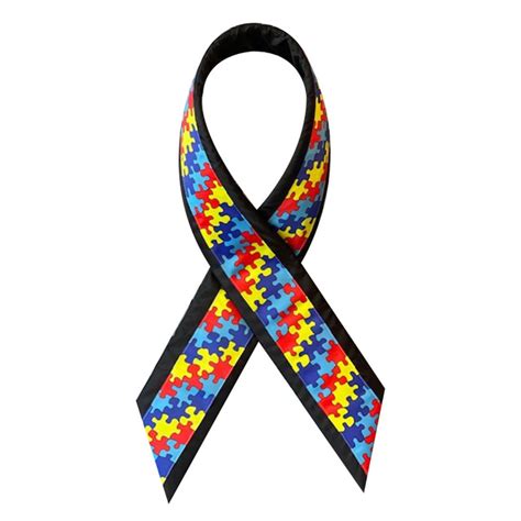 Autism Awareness Ribbon King Size Bows