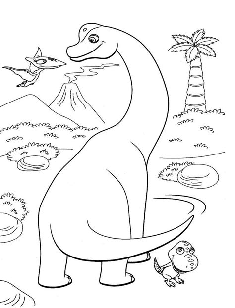 Dibujos Para Niños De Dinotren Para Pintar