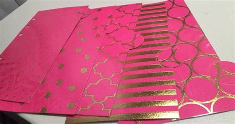hot pink laminated dividers set    ring bound planners