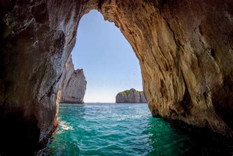 Capri Blue Grotto Stock Image Image Of Background Deep 46421361