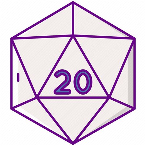 Dandd D20 Dice Game Icon Download On Iconfinder