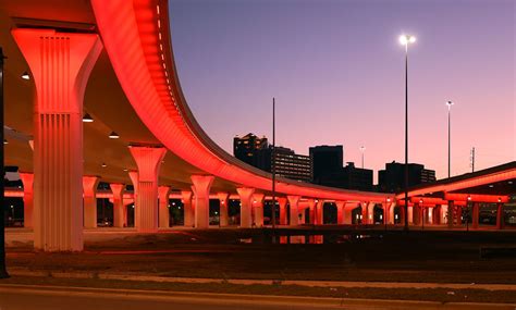 Check Out The New Led Lights At The I 2059 Bridges In Birmingham