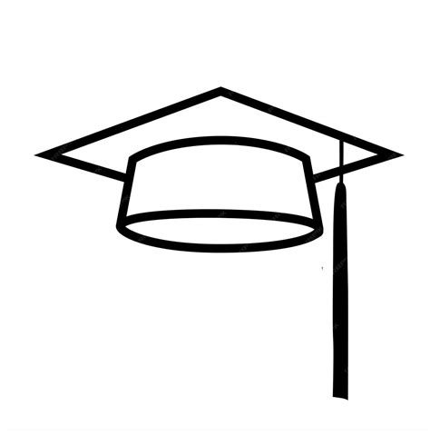Premium Vector Graduation Hat Line Icon Vector Or Graduation Cap Line