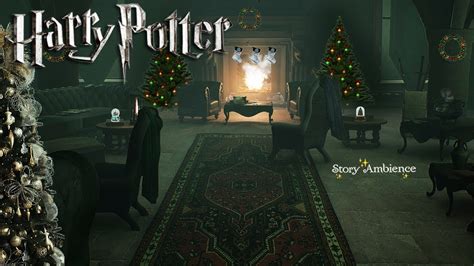 Slytherin Common Room Christmas Holidays🎄🐍ambience Harry Potter Study