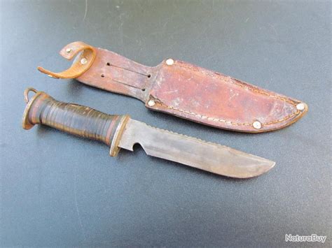 Poignard Egw Knife 39 45 Original Ww2 Usmc Us Army Couteaux Et
