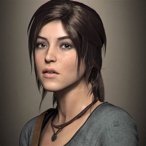 Lara Croft Face Model