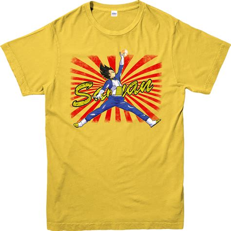 Buy now today with high quality & free shipping at dragonballzmerch.com ! Vegeta jordan logo spoof T-shirt, dragon ball Z, goku top ...