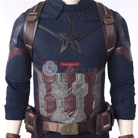 Captain America Costumes Avengers Infinity War Steve Rogers Cosplay