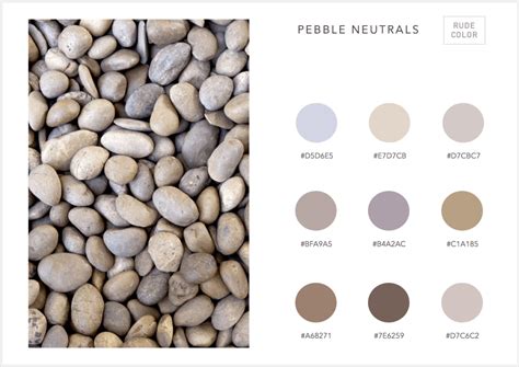 Stone And Pebble Color Charts Pebble Color Color Chart Color