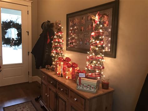 Hall entry Christmas decor | Christmas decorations, Decor, Christmas