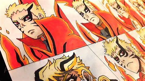 Drawing Naruto Baryon Mode In 12 Different Anime Styles Youtube