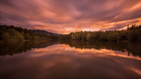 Free Images Afterglow Austria See Wather Reflection Nature