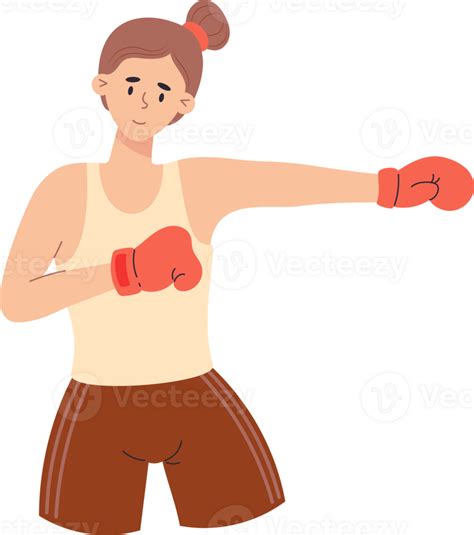Girl Boxer Illustration 24558316 Png