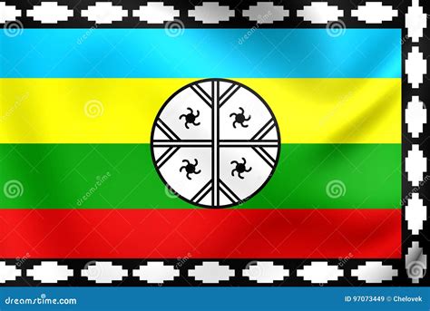 Mapuche Flag Of Nagche Territory Stock Illustration Illustration Of