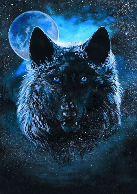 Black Water Sold By Wolfroad On Deviantart Mystical Wolf Wolf