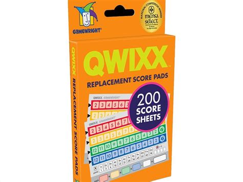 Buy Qwixx Replacment Score Pads Online Sanity